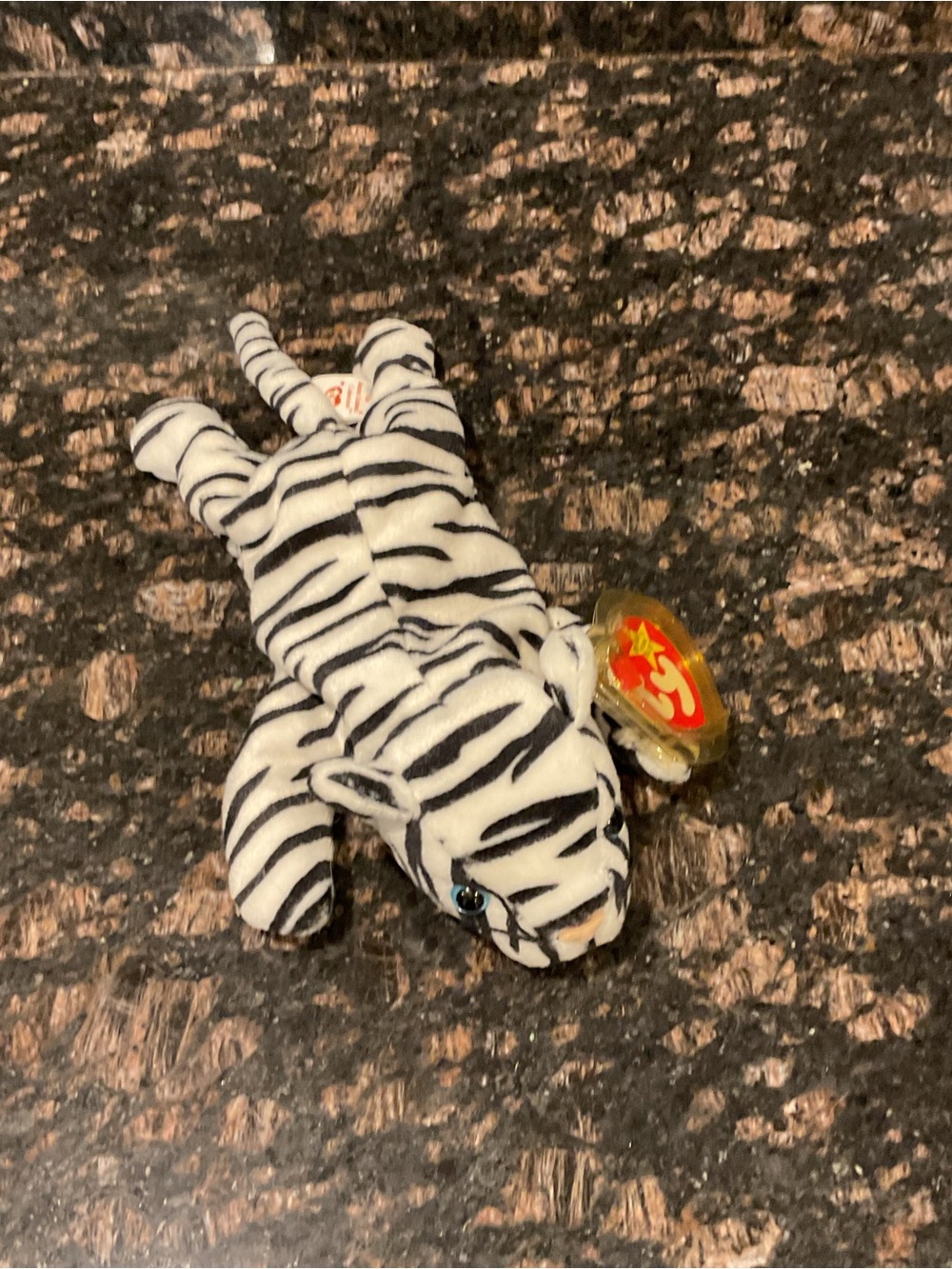 Ty Beanie Baby White Tiger Plush Toy